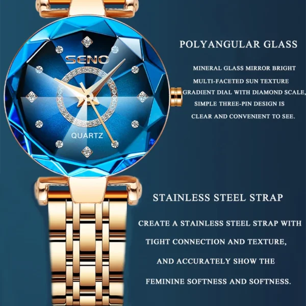 Starlight Stainless Steel Women’s Watch - Image 3