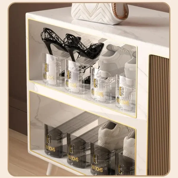 The 2 in 1 Foldable Shoe Organizer - Luxury and Efficiency For Compact Living - Image 2