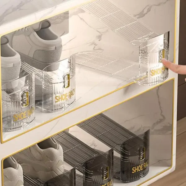 The 2 in 1 Foldable Shoe Organizer - Luxury and Efficiency For Compact Living - Image 3